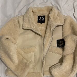 Elegant Cream Teddy Jacket
